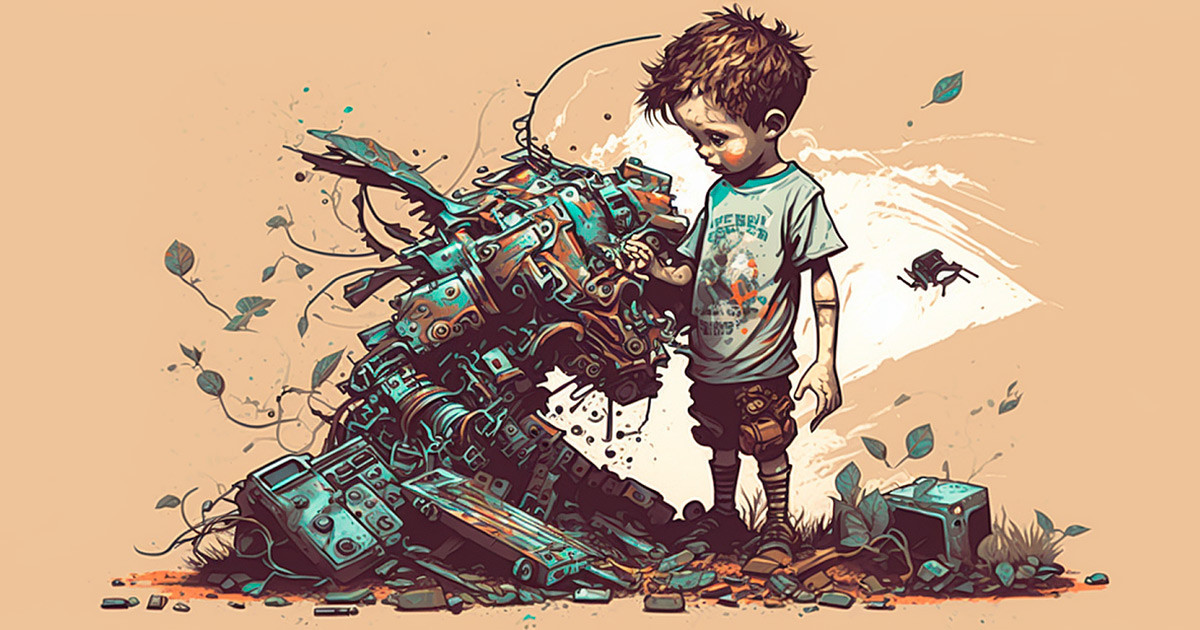 Сказка Мальчик и робот: полезные изобретения друзей (Россия, Алгоритмус). Слушайте Аудио.  Скачиваете FB2.